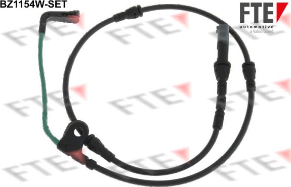 FTE BZ1154W-SET - Contact d'avertissement, usure des plaquettes de frein cwaw.fr