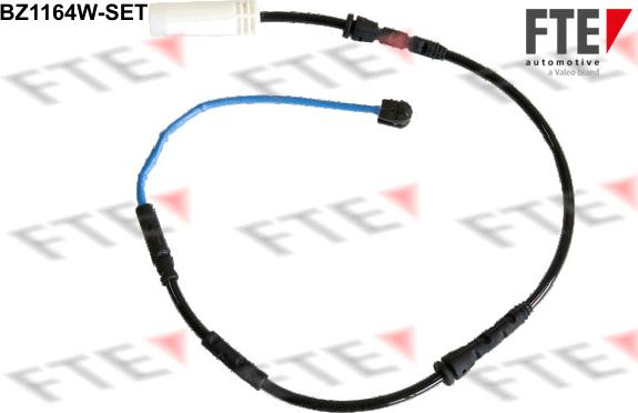 FTE BZ1164W-SET - Contact d'avertissement, usure des plaquettes de frein cwaw.fr