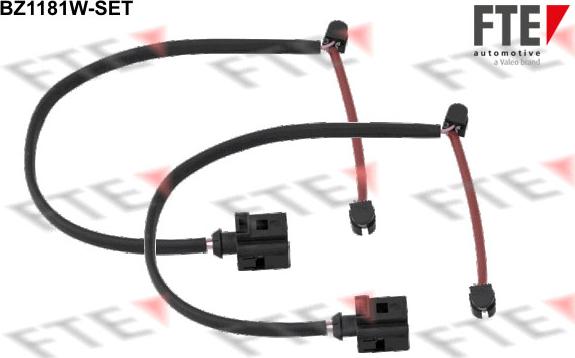 FTE BZ1181W-SET - Contact d'avertissement, usure des plaquettes de frein cwaw.fr