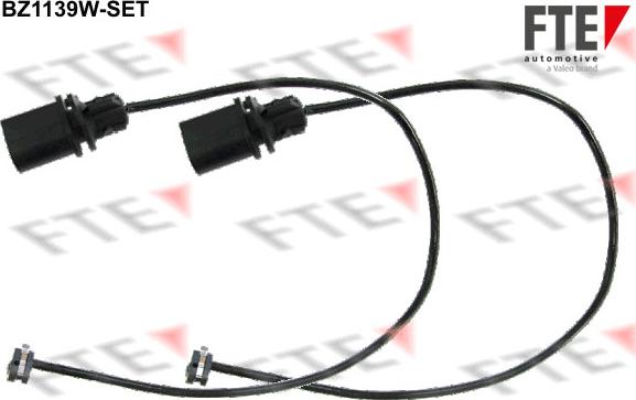 FTE BZ1139W-SET - Contact d'avertissement, usure des plaquettes de frein cwaw.fr