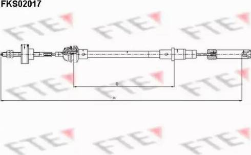 FTE FKS02017 - Tirette à câble, commande d'embrayage cwaw.fr