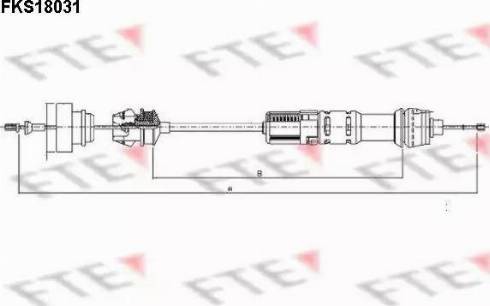 FTE FKS18031 - Tirette à câble, commande d'embrayage cwaw.fr