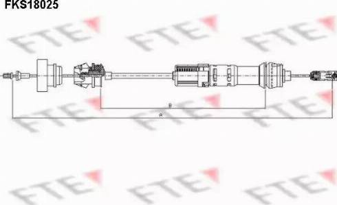 FTE FKS18025 - Tirette à câble, commande d'embrayage cwaw.fr