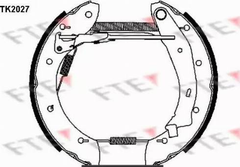 FTE TK2027 - Jeu de mâchoires de frein cwaw.fr