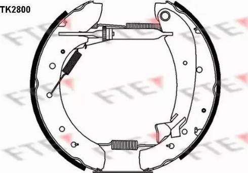 FTE TK2800 - Jeu de mâchoires de frein cwaw.fr