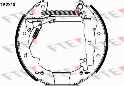 FTE TK2218 - Jeu de mâchoires de frein cwaw.fr