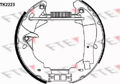 FTE TK2223 - Jeu de mâchoires de frein cwaw.fr