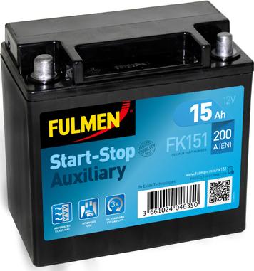 Fulmen FK151 - Batterie de démarrage cwaw.fr