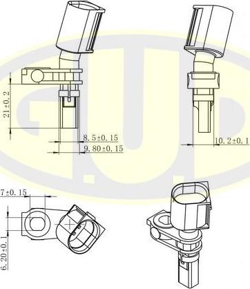 G.U.D. GABS01033 - Capteur, vitesse de roue cwaw.fr