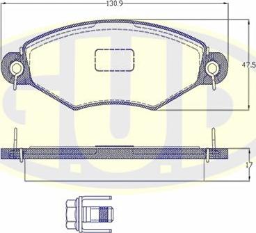 G.U.D. GBP064310 - Kit de plaquettes de frein, frein à disque cwaw.fr