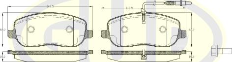 G.U.D. GBP087912 - Kit de plaquettes de frein, frein à disque cwaw.fr