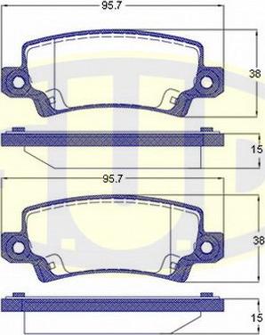 G.U.D. GBP087402 - Kit de plaquettes de frein, frein à disque cwaw.fr