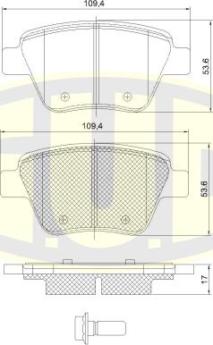 G.U.D. GBP142000 - Kit de plaquettes de frein, frein à disque cwaw.fr