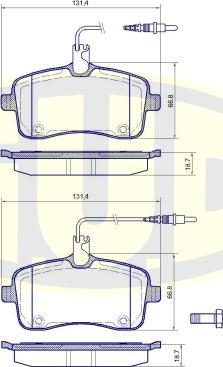 G.U.D. GBP110204 - Kit de plaquettes de frein, frein à disque cwaw.fr