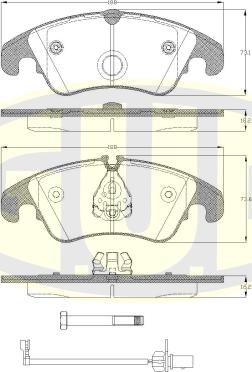 G.U.D. GBP130410 - Kit de plaquettes de frein, frein à disque cwaw.fr