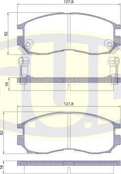 G.U.D. GBP880160 - Kit de plaquettes de frein, frein à disque cwaw.fr