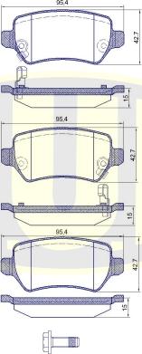 G.U.D. GBP880101 - Kit de plaquettes de frein, frein à disque cwaw.fr