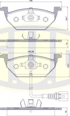 G.U.D. GBP880110 - Kit de plaquettes de frein, frein à disque cwaw.fr