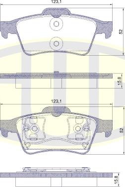 G.U.D. GBP880118 - Kit de plaquettes de frein, frein à disque cwaw.fr