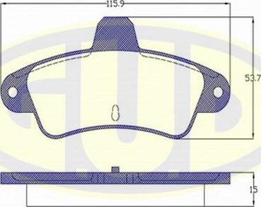 G.U.D. GBP880180 - Kit de plaquettes de frein, frein à disque cwaw.fr