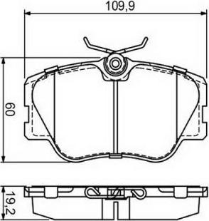 G.U.D. GBP880187 - Kit de plaquettes de frein, frein à disque cwaw.fr