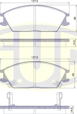 G.U.D. GBP880173 - Kit de plaquettes de frein, frein à disque cwaw.fr