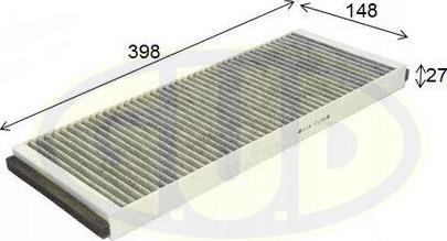 G.U.D. GCF3955C - Filtre, air de l'habitacle cwaw.fr
