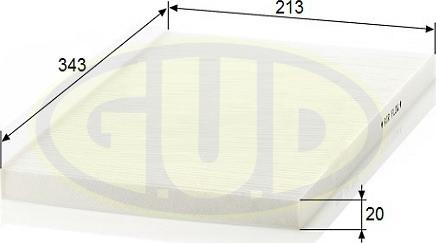 G.U.D. GCF3562 - Filtre, air de l'habitacle cwaw.fr