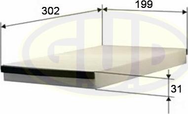 G.U.D. GCF3054 - Filtre, air de l'habitacle cwaw.fr