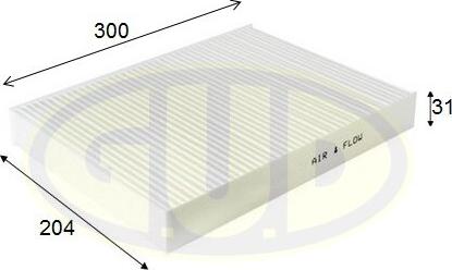 G.U.D. GCF3037 - Filtre, air de l'habitacle cwaw.fr