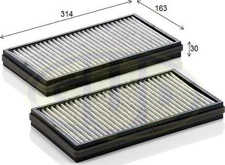 G.U.D. GCF3124C-2 - Filtre, air de l'habitacle cwaw.fr
