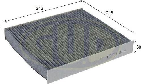 G.U.D. GCF2545C - Filtre, air de l'habitacle cwaw.fr