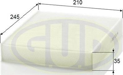 G.U.D. GCF2559 - Filtre, air de l'habitacle cwaw.fr