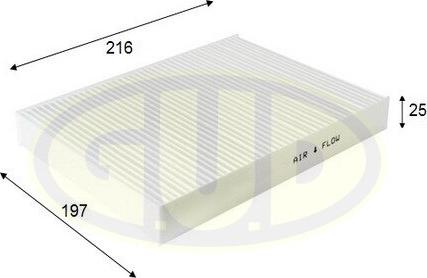 G.U.D. GCF2043 - Filtre, air de l'habitacle cwaw.fr