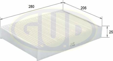 G.U.D. GCF2882 - Filtre, air de l'habitacle cwaw.fr