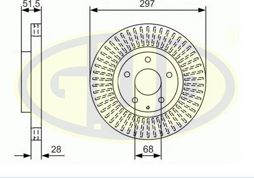 G.U.D. GDB543123 - Disque de frein cwaw.fr