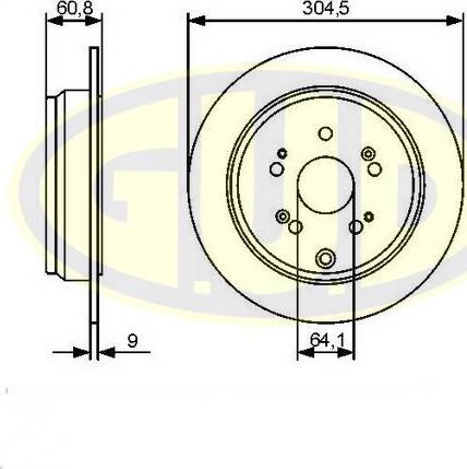 G.U.D. GDB109151 - Disque de frein cwaw.fr