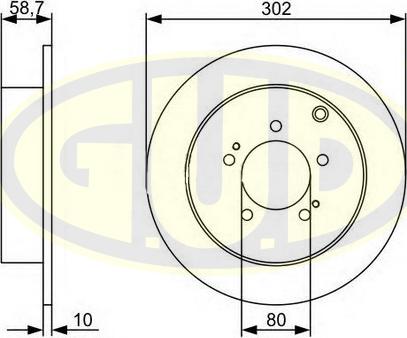 G.U.D. GDB110330 - Disque de frein cwaw.fr