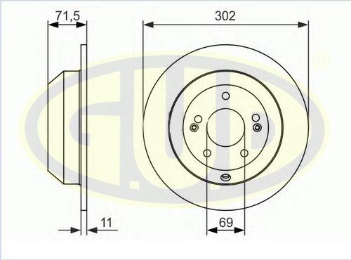 G.U.D. GDB111170 - Disque de frein cwaw.fr