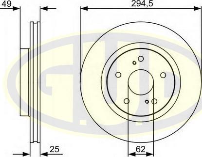 G.U.D. GDB125190 - Disque de frein cwaw.fr