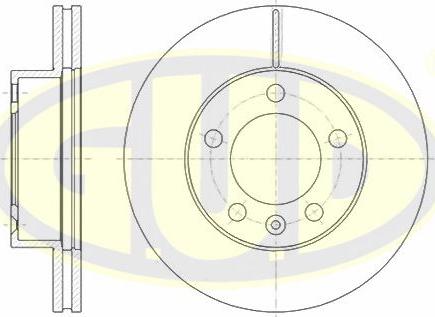 G.U.D. GDB128252 - Disque de frein cwaw.fr