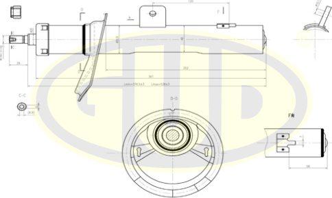 G.U.D. GSA633730 - Amortisseur cwaw.fr