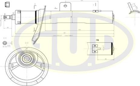 G.U.D. GSA633729 - Amortisseur cwaw.fr