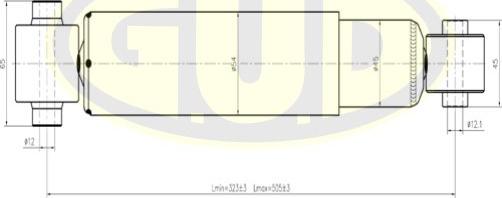 G.U.D. GSA349078 - Amortisseur cwaw.fr