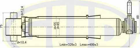 G.U.D. GSA344800 - Amortisseur cwaw.fr