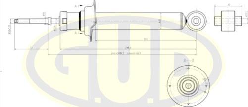 G.U.D. GSA341120 - Amortisseur cwaw.fr