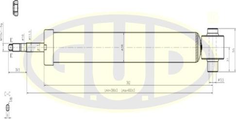 G.U.D. GSA341814 - Amortisseur cwaw.fr