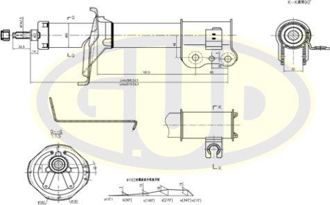 G.U.D. GSA334197 - Amortisseur cwaw.fr