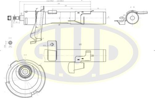 G.U.D. GSA334840 - Amortisseur cwaw.fr