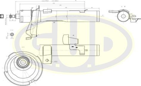 G.U.D. GSA334841 - Amortisseur cwaw.fr